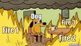 This is fine meme template