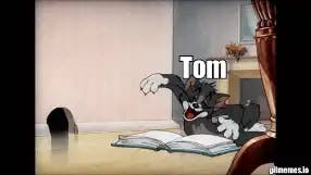 Tom and Jerry: Tom reads a book meme template