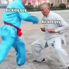 Kung fu nuts meme template
