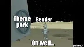 Futurama: Bender's blackjack and hookers meme template