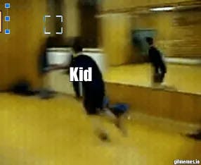 Kid runs into a wall meme template