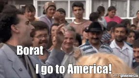 Borat: I go to America meme template