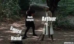 Monty Python - Dark knight meme template