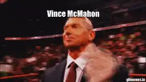 Vince McMahon smelling money meme template